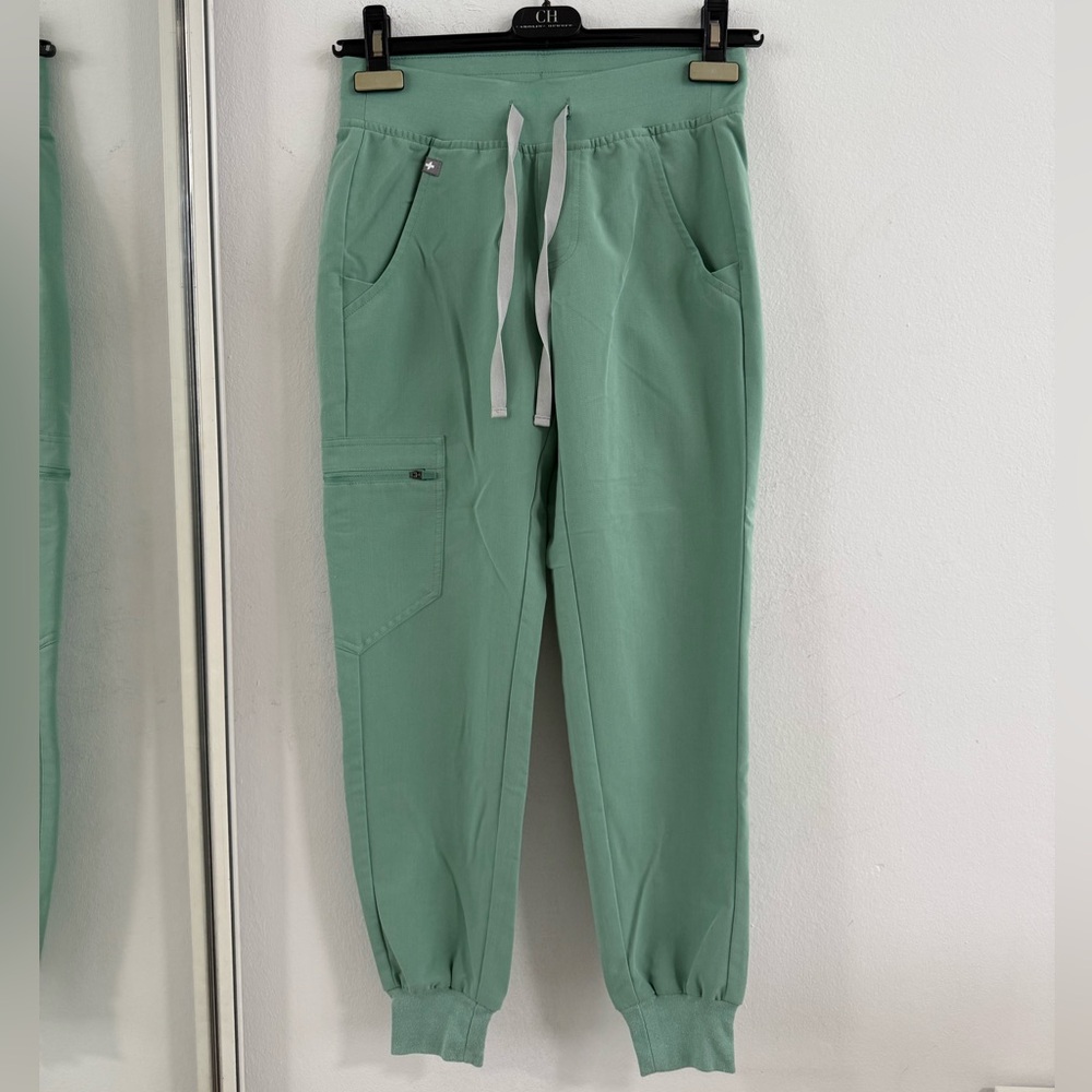 Figs Green Track Pants